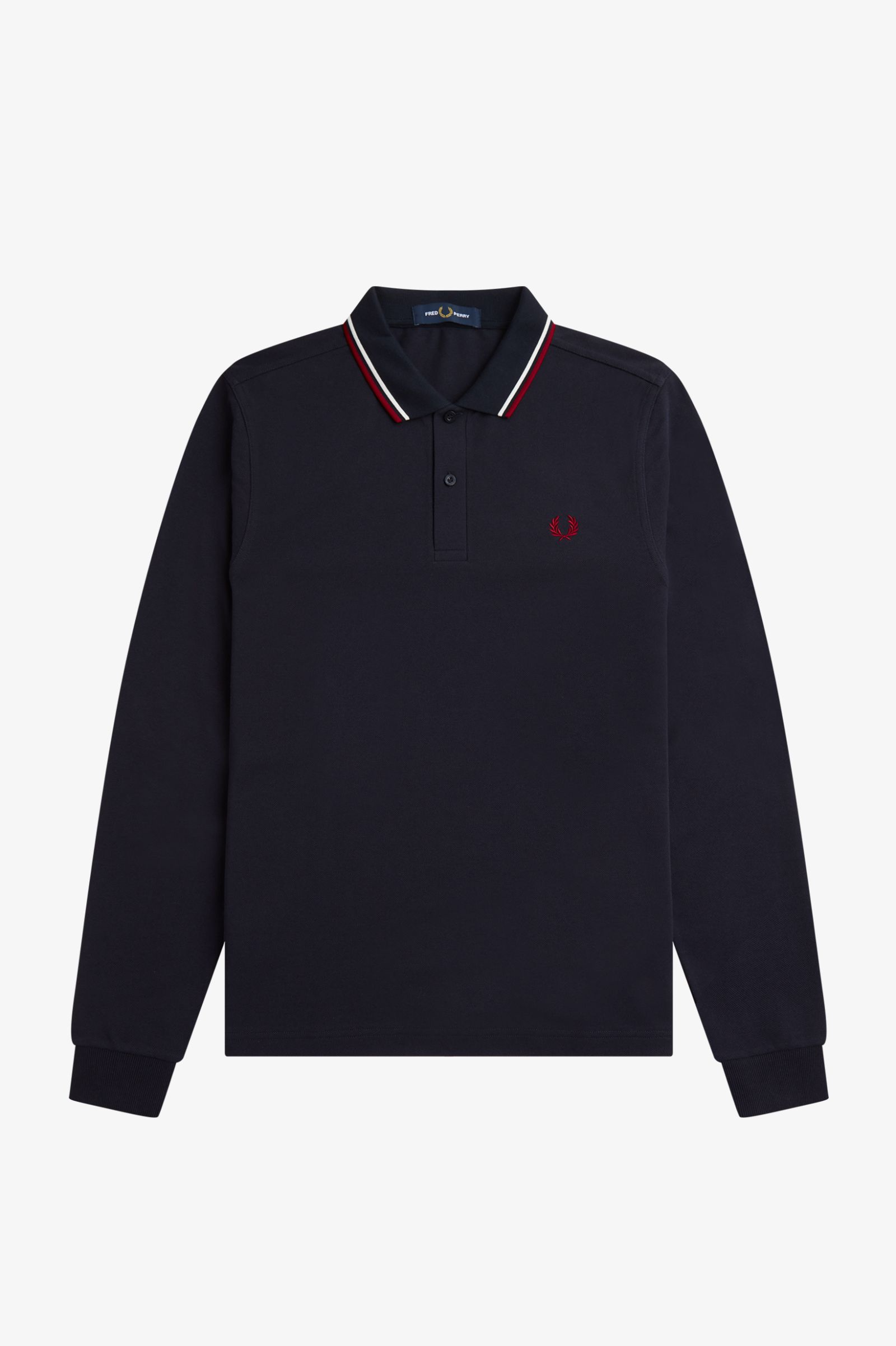  M3636 T55 FRED PERRY Nvy/swht/bntred 