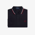  M3636 T55 FRED PERRY Nvy/swht/bntred 