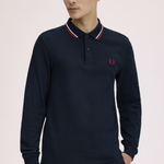  M3636 T55 FRED PERRY Nvy/swht/bntred 