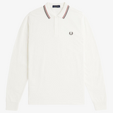 Polo manica lunga M3636 T60 FRED PERRY Snwht/bred/nvy 