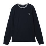 T-Shirt manica lunga in cotone M9602 795 FRED PERRY Navy 