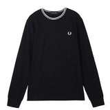 T-Shirt manica lunga in cotone M9602 R88 FRED PERRY Black 