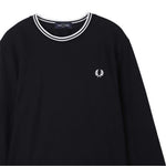 T-Shirt manica lunga in cotone M9602 R88 FRED PERRY Black 