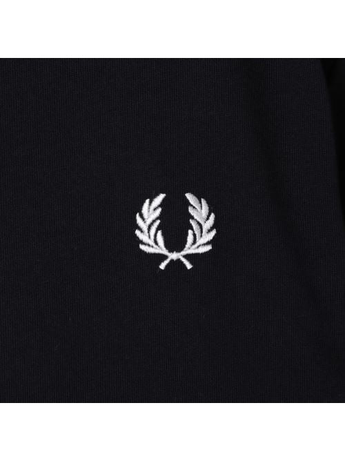 T-Shirt manica lunga in cotone M9602 R88 FRED PERRY Black 
