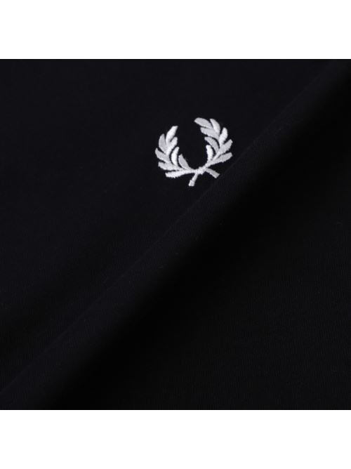 T-Shirt manica lunga in cotone M9602 R88 FRED PERRY Black 