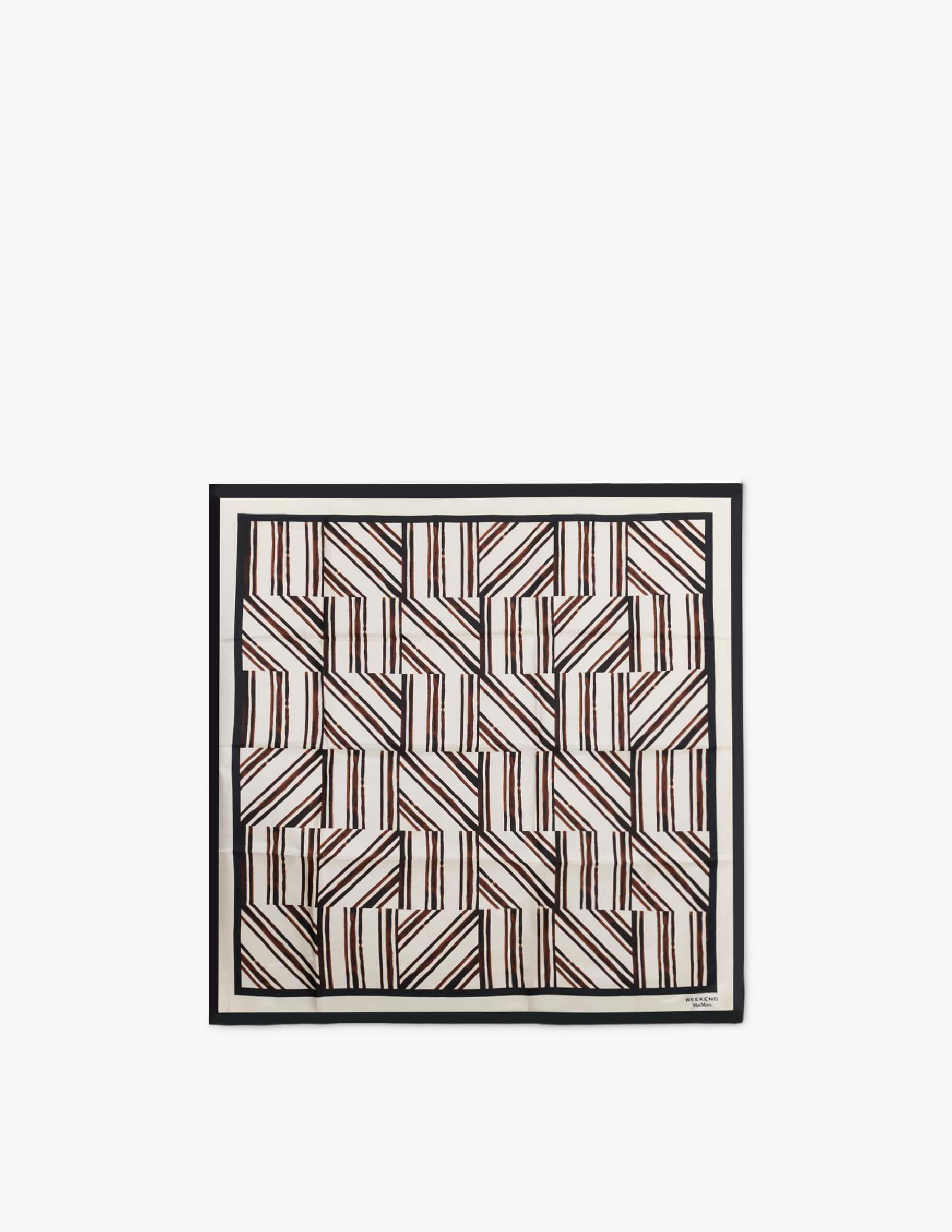 Foulard in seta 2625546054600 003 MAX MARA WEEKEND Cioccolato 