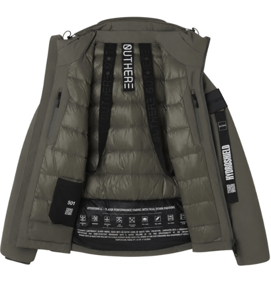 Giubbotto tecnico con cappuccio CINQUECENTOUNO 4640M501C178 1747 OUTHERE Military 