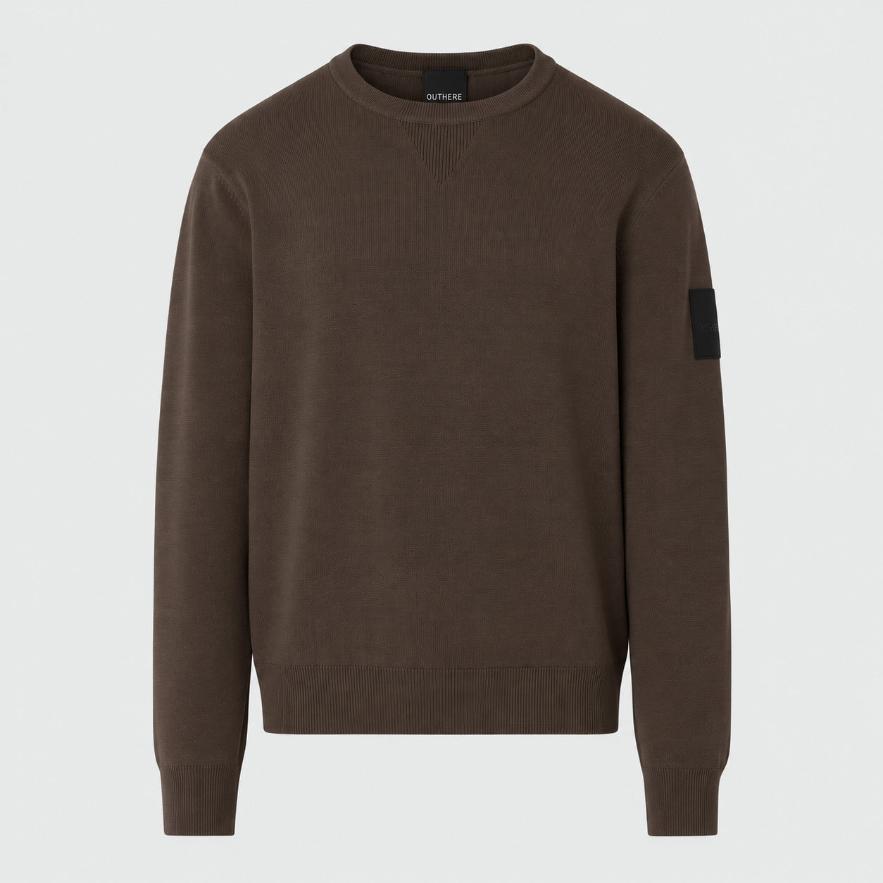 Maglia girocollo LUMEN 4650M13C048 1847 OUTHERE Coffee 