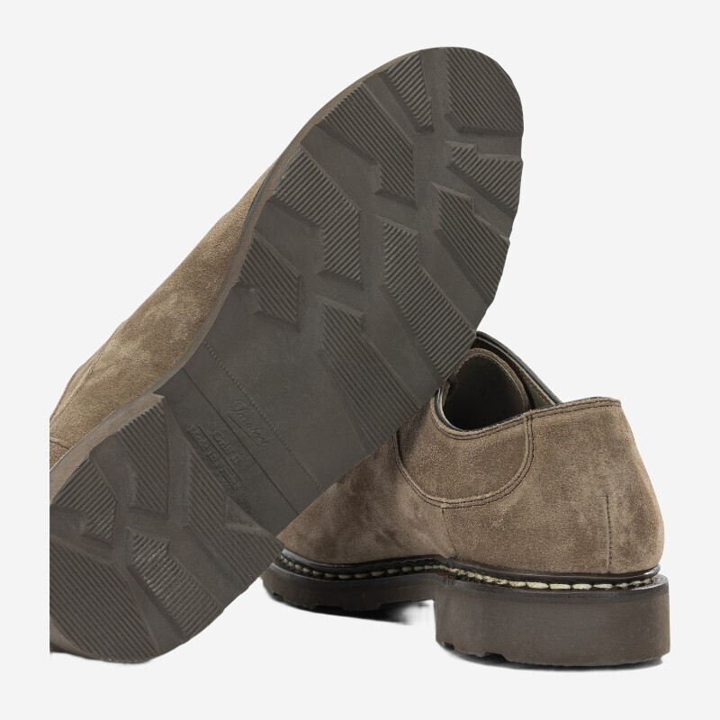 Scarpe allacciatte con suola in gomma 203538 AVIGNON GRIFF MARRON-VEL BRUN PARABOOT Brown 