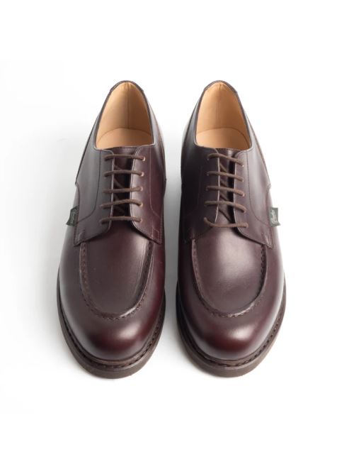 Scarpa allacciata in pelle con suola di gomma 710707 CHAMBORD TEX MARRON-LIS CAFE PARABOOT Brown 