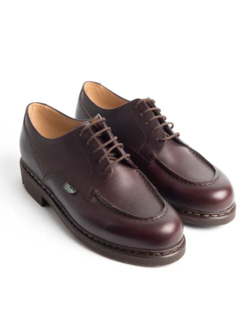 Scarpa allacciata in pelle con suola di gomma 710707 CHAMBORD TEX MARRON-LIS CAFE PARABOOT Brown 