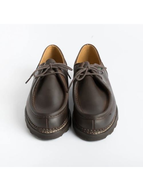 Scarpa allacciata con suola in gomma 715607 MICHAEL MARCHE II NUB GRINGO PARABOOT Brown 