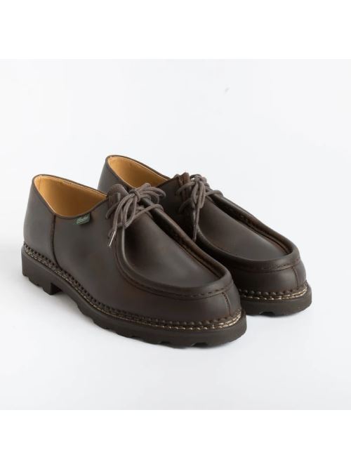 Scarpa allacciata con suola in gomma 715607 MICHAEL MARCHE II NUB GRINGO PARABOOT Brown 