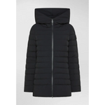 Piumino a canali stretti con cappuccio PED5419 01180662 NER PEUTEREY Black 