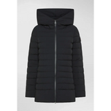 Piumino a canali stretti con cappuccio PED5419 01180662 NER PEUTEREY Black 