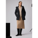 Piumino a canali stretti con cappuccio PED5419 01180662 NER PEUTEREY Black 