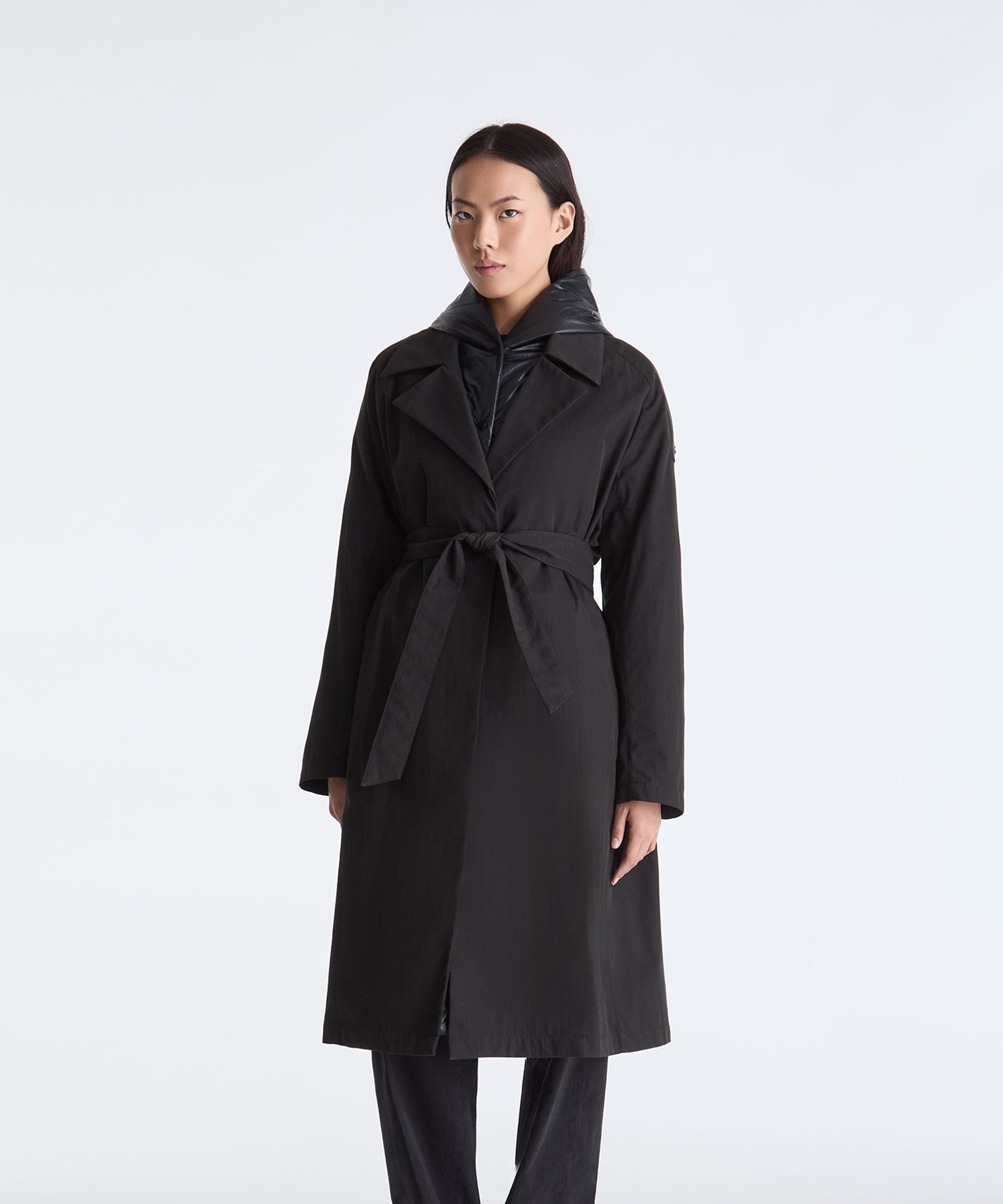 Doppio capo con tessuti a contrasto PED5725 01112047 NER PEUTEREY Black 