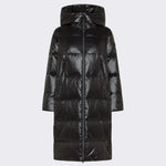 Piumino lungo in nylon lucido PED5744 01182061 NER PEUTEREY Black 