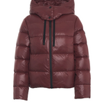 Piumino corto con cappuccio PED5745 01182061 446 PEUTEREY Bordeaux 
