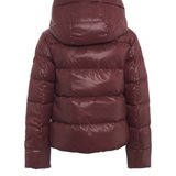 Piumino corto con cappuccio PED5745 01182061 446 PEUTEREY Bordeaux 