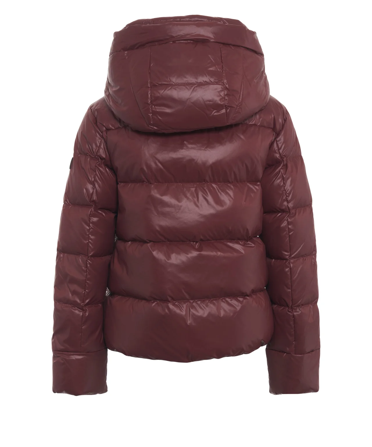 Piumino corto con cappuccio PED5745 01182061 446 PEUTEREY Bordeaux 