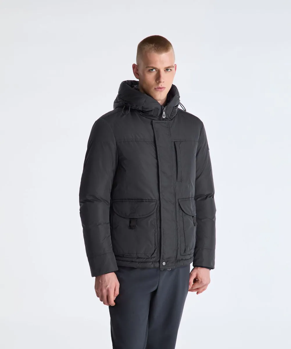 Giaccone con cappuccio PEU5936 01181786 799 PEUTEREY Grey 