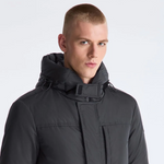 Giaccone con cappuccio PEU5936 01181786 799 PEUTEREY Grey 