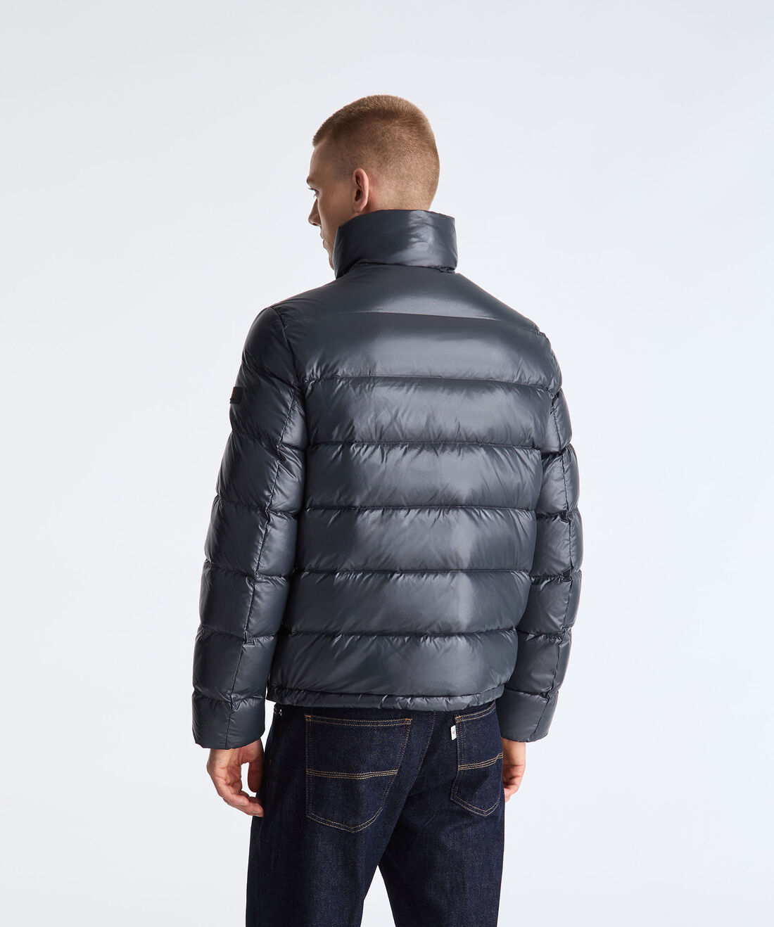Piumino in nylon lucente PEU5939 01182061 215 PEUTEREY Blue 