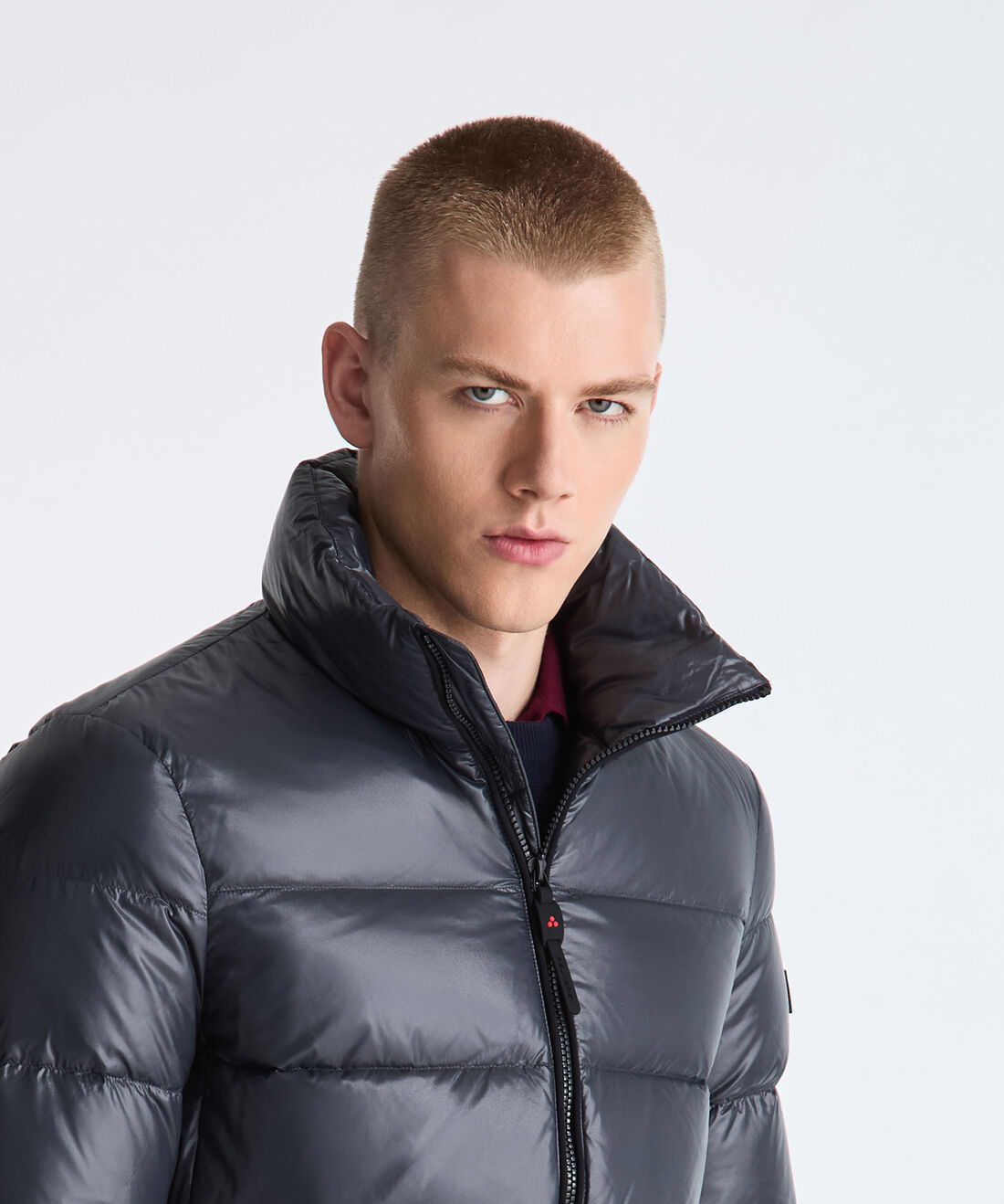 Piumino in nylon lucente PEU5939 01182061 215 PEUTEREY Blue 