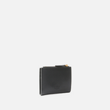 Portafoglio piccolo in pelle liscia con logo 103610A0F1 Z99Q PINKO Nero-antigue gold 