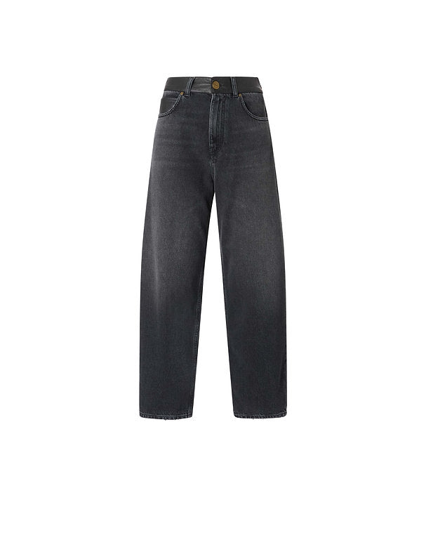 Jeans ballon fit 103857A3GW PJ4 PINKO Black scuro 
