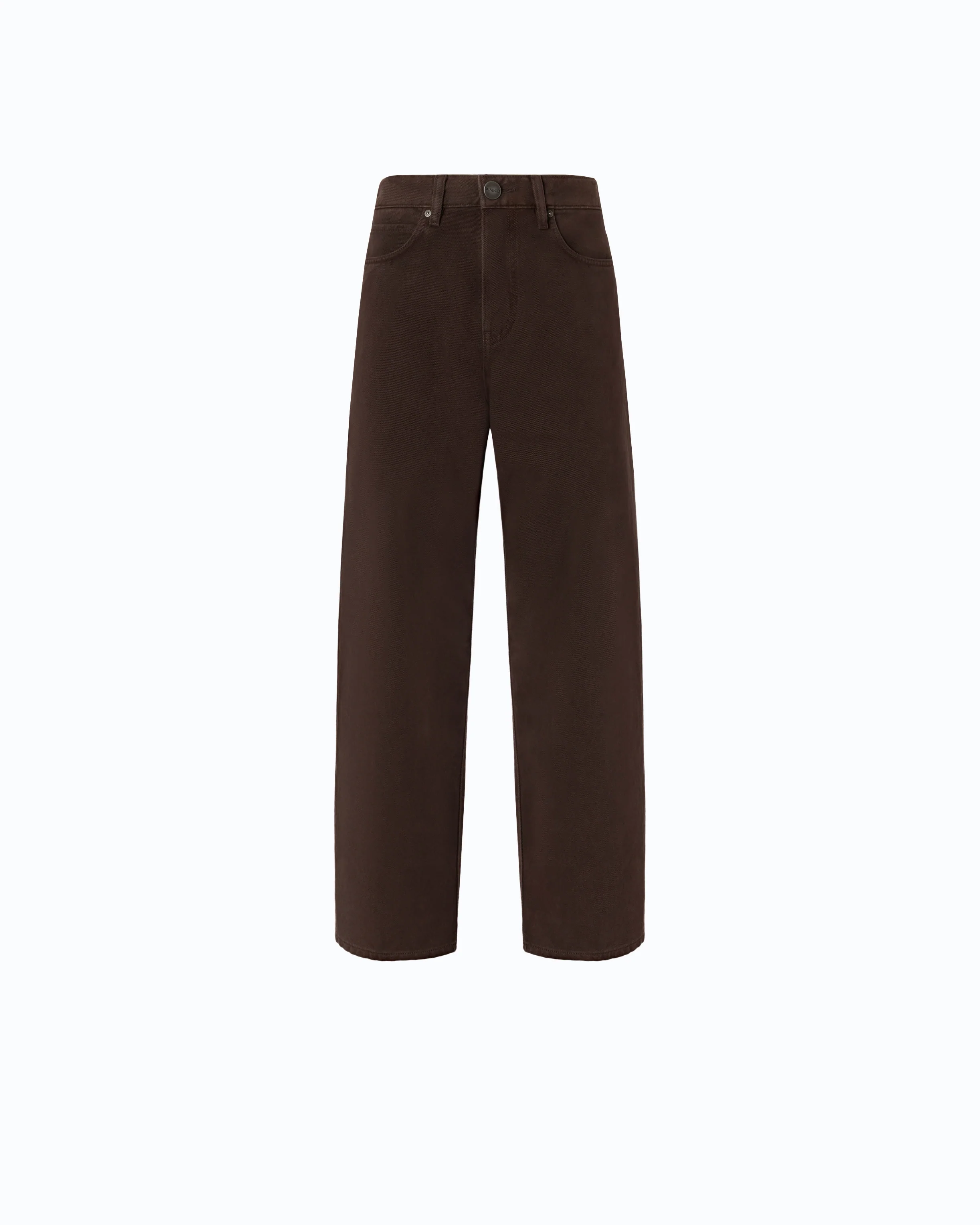 Pantaloni barrel fit in bull denim 103857A3KU L72 PINKO Marrone testa moro 