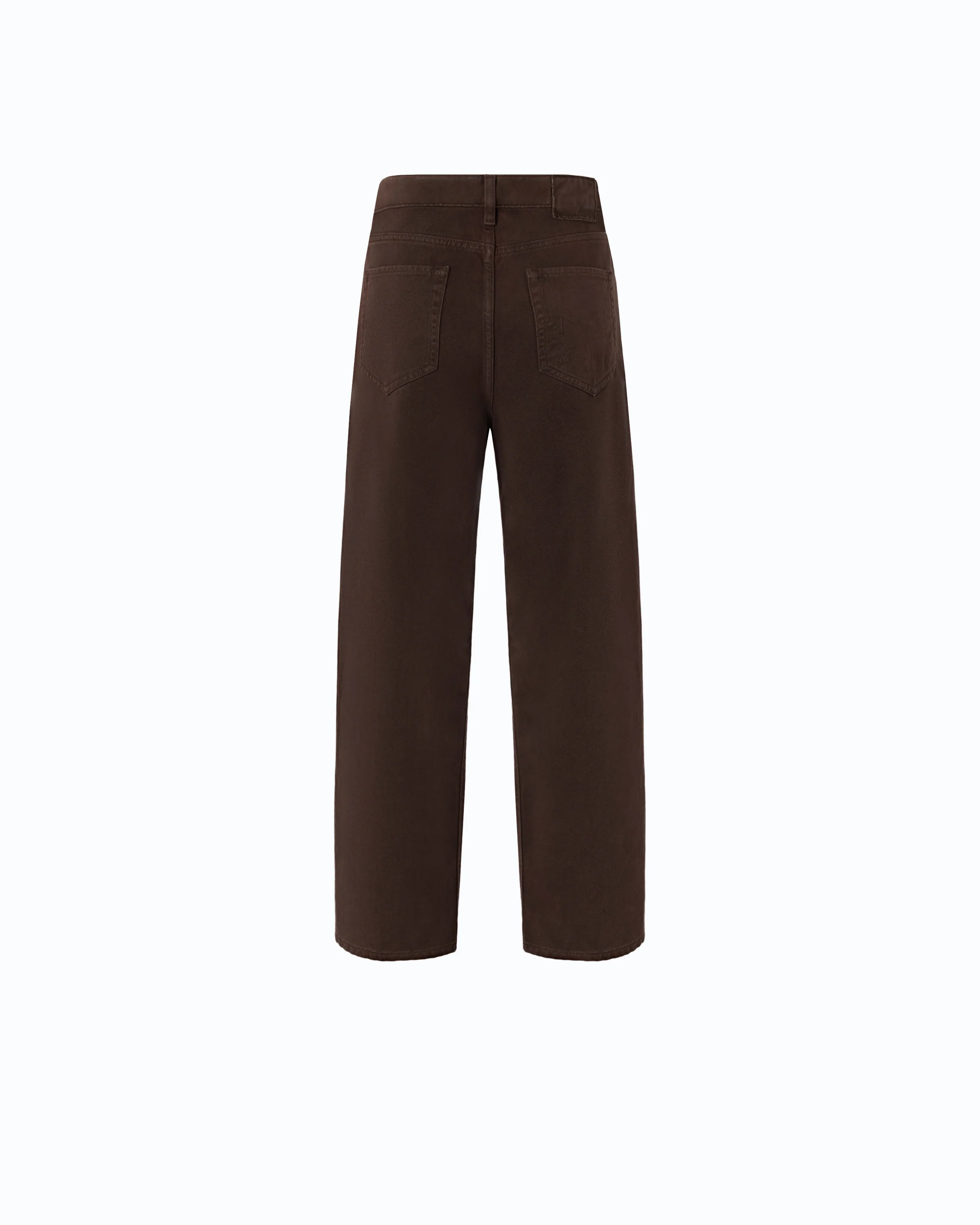Pantaloni barrel fit in bull denim 103857A3KU L72 PINKO Marrone testa moro 