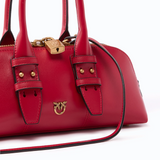 Borsa piccola a mano in pelle 105334A0QO R59Q PINKO Rosso rio antique gold 