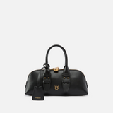 Borsa piccola a mano in pelle 105334A0QO Z99Q PINKO Nero-antique gold 
