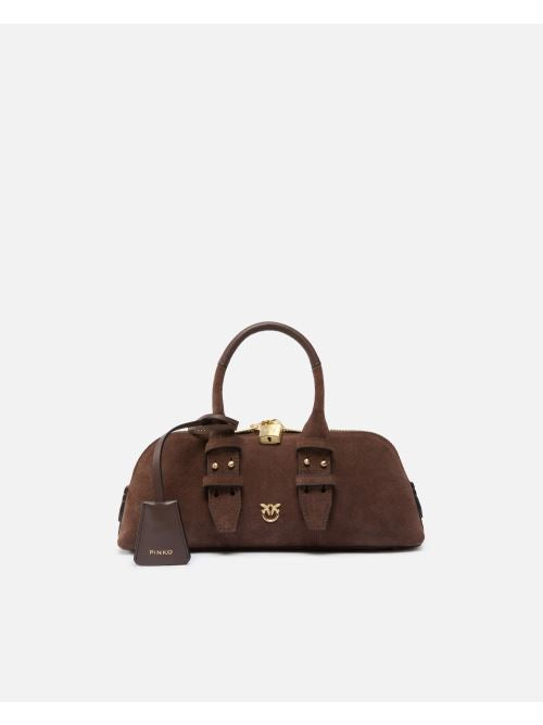 Borsa piccola in pelle 105334A2JH L74V PINKO Marrone castano mat gold 