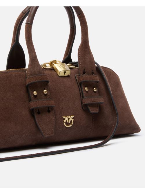 Borsa piccola in pelle 105334A2JH L74V PINKO Marrone castano mat gold 
