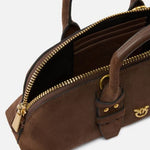 Borsa piccola in pelle 105334A2JH L74V PINKO Marrone castano mat gold 