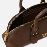 Borsa piccola in pelle 105334A2JH L74V PINKO Marrone castano mat gold 