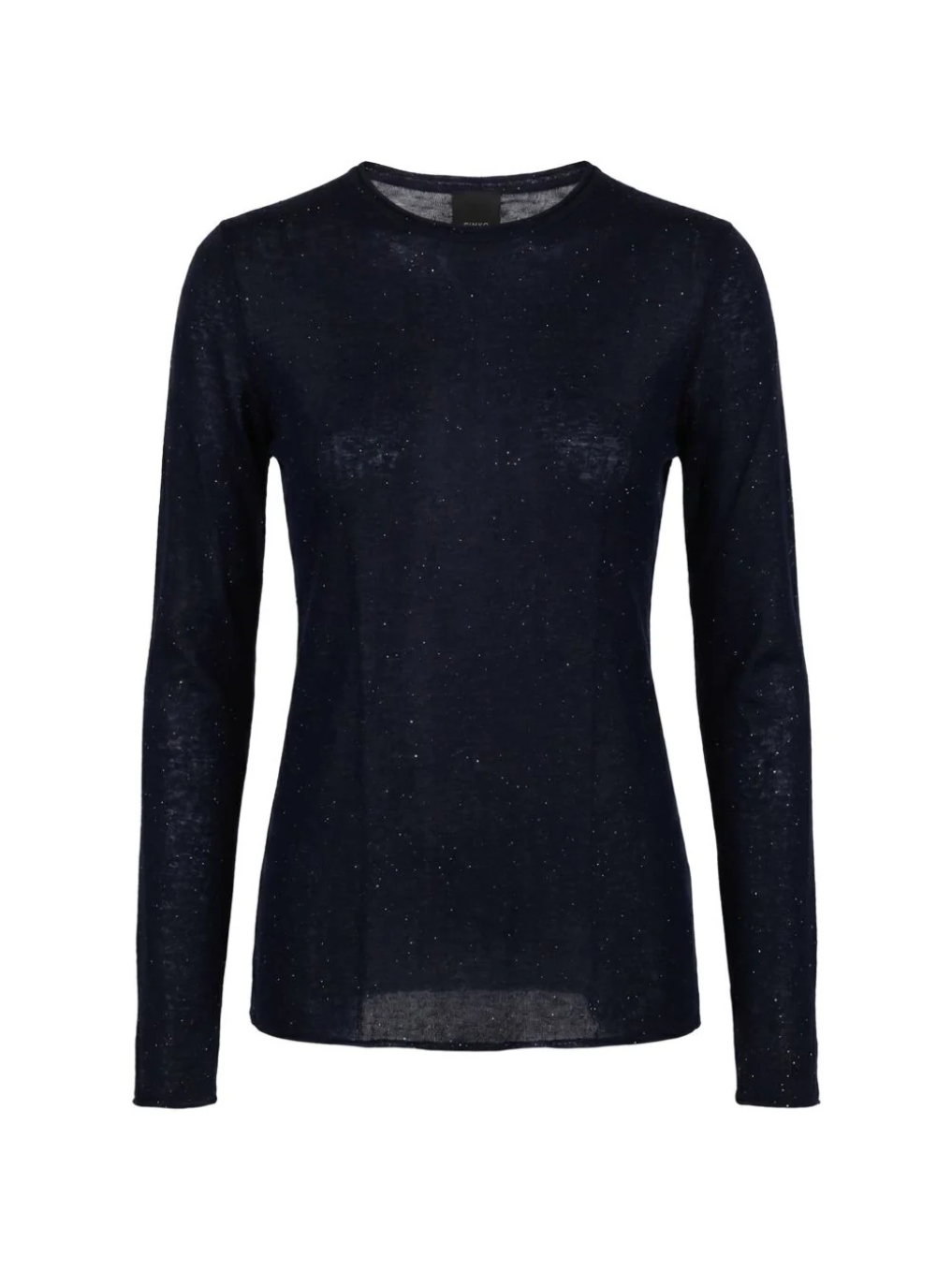 Maglia girocollo con paillettes 105398A2PM G02 PINKO Blu-eclissi totale 