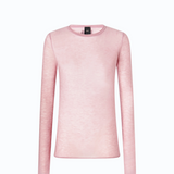 Maglia girocollo con paillettes 105398A2PM O06 PINKO Viola ghiaccio 