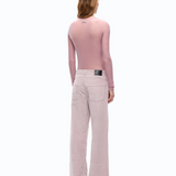 Maglia girocollo con paillettes 105398A2PM O06 PINKO Viola ghiaccio 