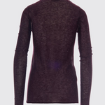 Maglia girocollo con paillettes 105398A2PM W63 PINKO Viola prugna perfetto 