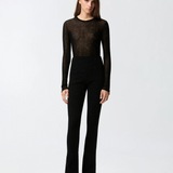 Maglia girocollo con paillettes 105398A2PM Z99 PINKO Nero limousine 