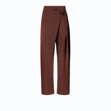 Pantaloni in satin a portafoglio 105570A3GB L86 PINKO Ciocc. amaro 