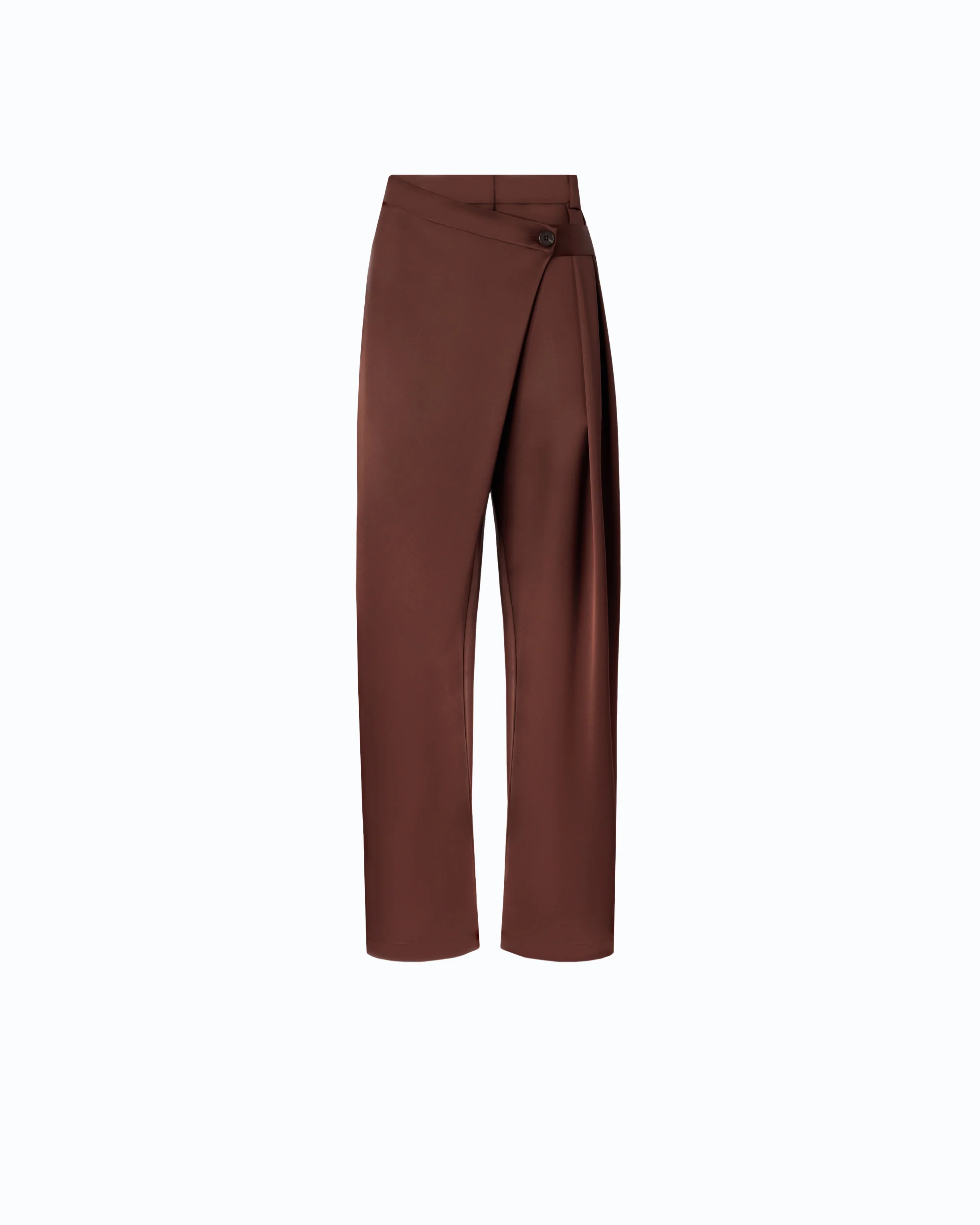 Pantaloni in satin a portafoglio 105570A3GB L86 PINKO Ciocc. amaro 