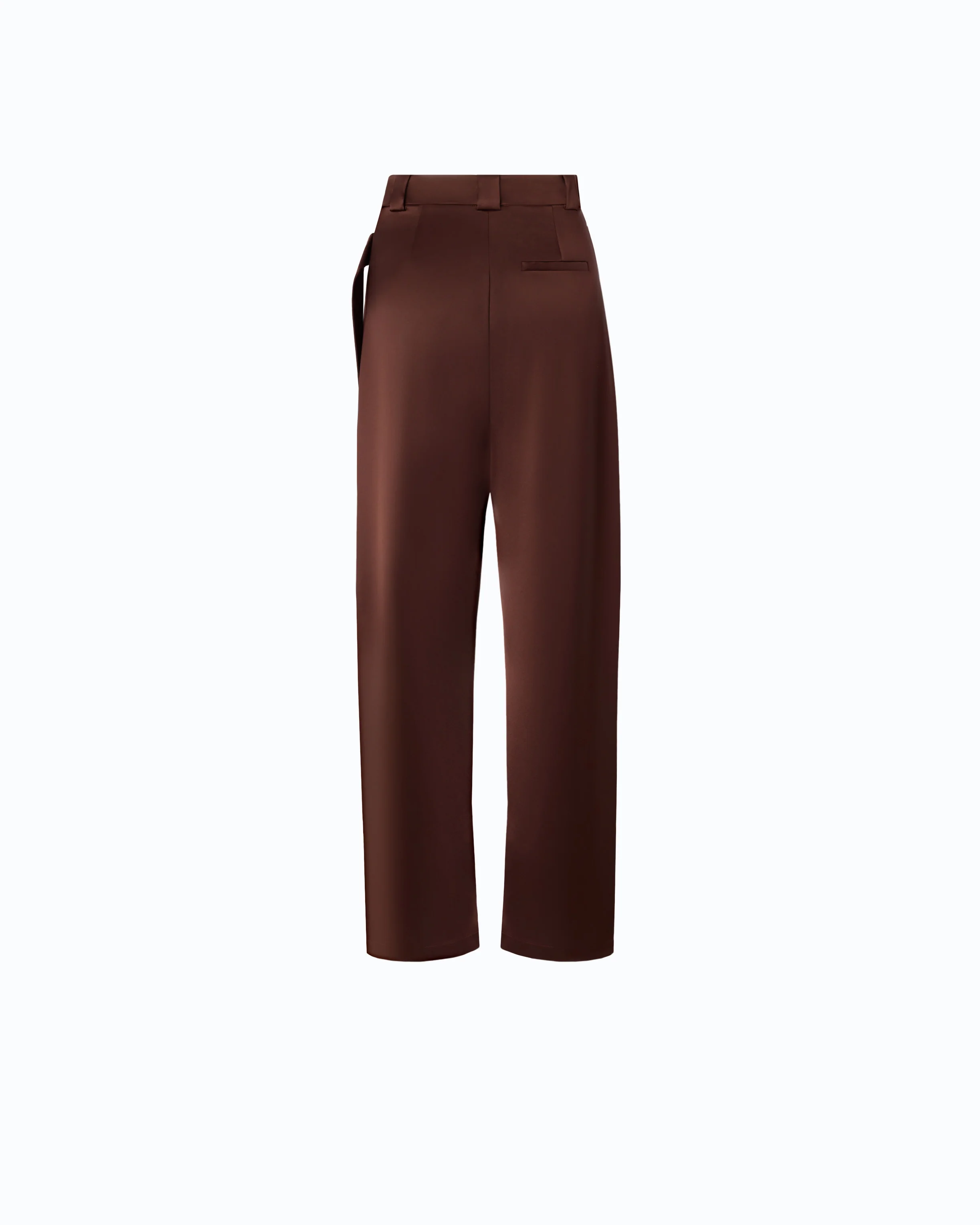 Pantaloni in satin a portafoglio 105570A3GB L86 PINKO Ciocc. amaro 
