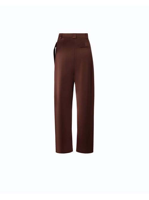 Pantaloni in satin a portafoglio 105570A3GB L86 PINKO Ciocc. amaro 