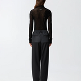 Maglia aderente a collo alto con micro paillettes 105821A2PM Z99 PINKO Nero limousine 