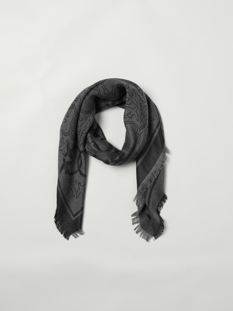Pashmina logata 106017A2ZH Z99 PINKO Nero limousine 